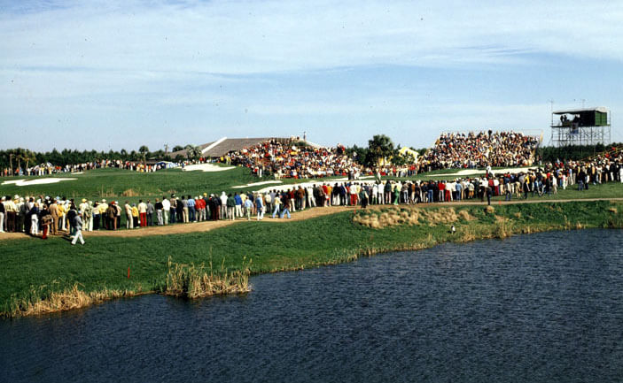 golfers at tournament